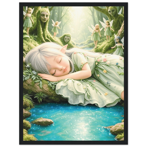 Premium Semi-Glossy Paper Wooden Framed Poster